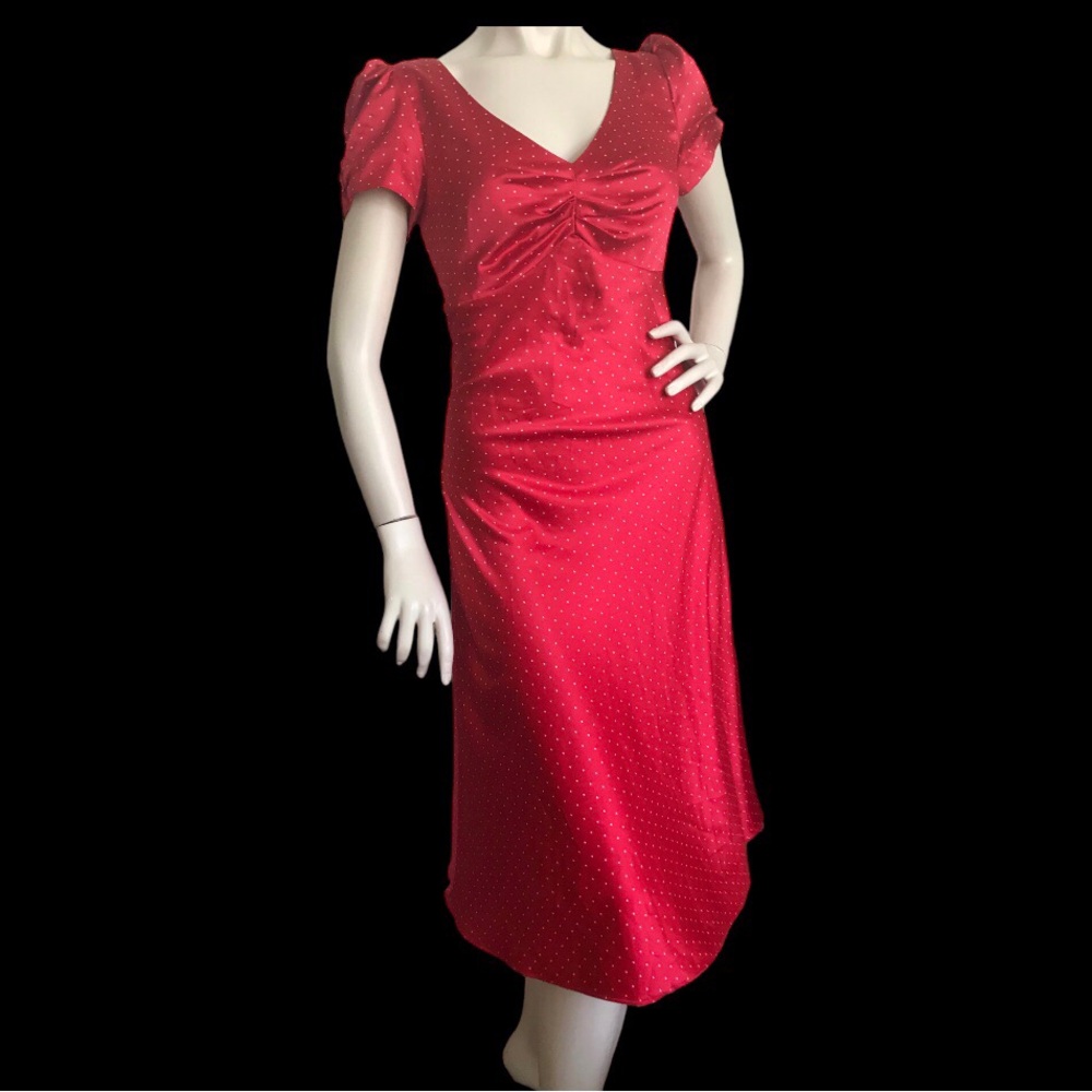 Vintage polka dot dress. Pinup girl style dress